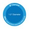 2000 Plus Fingerprint Ink Pad, 2" Diameter, Black Ink, Clean Non-Staining Ink for Fingerprints